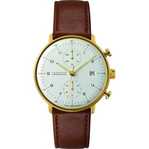 Junghans Max Bill Automatic Chronoscope Watch | Brown Calfskin 027/7800.00