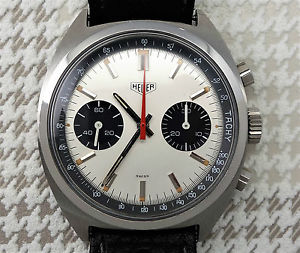 Heuer chronograph vintage mens watch valjoux movement