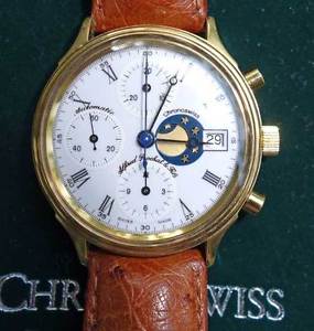 Chronoswiss Mondphasen-Chronograph (Alfred Rochat&Fils) aus Erstbesitz