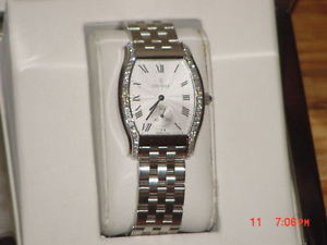 FREESHIP 0311321 50 Diamond Concord Bennington Ladies Silver Dial Watch NWTags