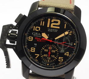 FreeShipping Pre-owned GRAHAM Chronofighter BAJA1000 1000 Limited WithGenuineBOX