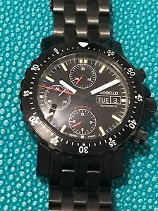 Kobold Phantom Tactical Chronograph Watch 41mm Stainless Steel PVD Valjoux 7750