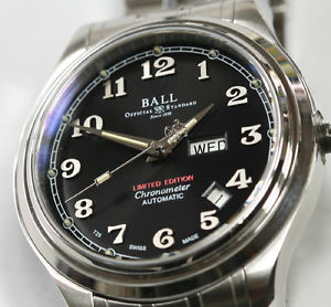BALL Trainmaster Cleveland Express “JP Special” Black Dial, Full Kit--PERFECT!!