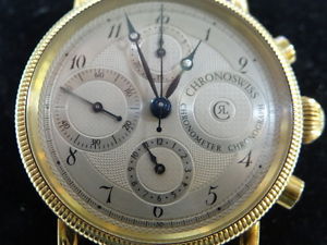 Chronoswiss Herrenuhr Chronometer Chronograph 750 Gold (21580)