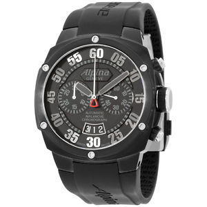 Alpina Avalanche Extreme Black Dial Silicone Strap Men's Watch AL850BB4FBAE6