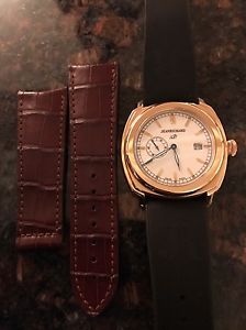 JeanRichard 1681 Small Second 18k Solid RoseGold Mens Auto. Watch 60330-03 w/Box