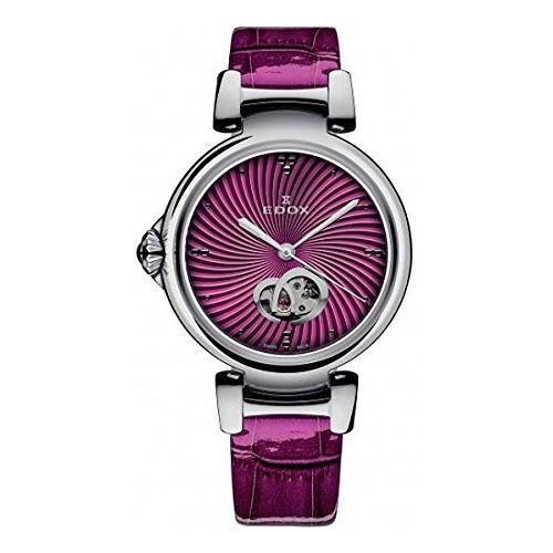 Edox Women's 85025 3C ROIN LaPassion Analog Display Swiss Automatic Pink Watch