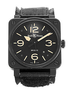 Bell and Ross BR03-92 BR03-92-S - 100% Genuine