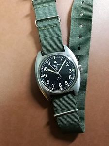Hamilton Military Watch Rare Geneve Dial 1974 / R.A.F 6bb