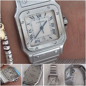 CARTIER SANTOS STEEL REFERENCE  1564 MM 28 X 40