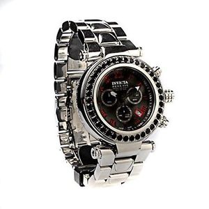 Invicta 18013 Mens Black Dial Analog Quartz Watch with Stainless Steel Strap