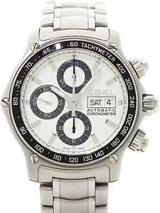 Auth EBEL 1911 Discovery Chronograph 1215795 Automatic SS Men's watch