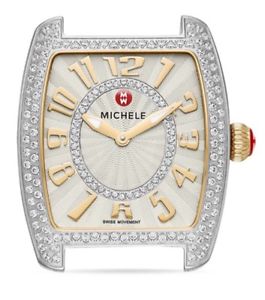 GORGEOUS Brand New MICHELE Urban Mini Diamond Two-Tone Dial Watch!! RV: $2500!!
