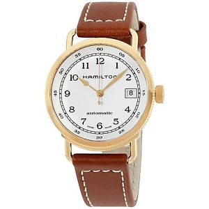 Hamilton Silver Dial Brown Leather Strap Ladies Watch H78205553  764016704856