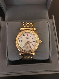 Authentic Michelle Gold Watch With Diamonds