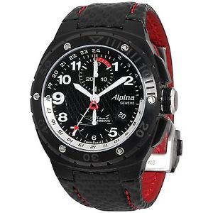Alpina Racing Black Dial Leather Strap Men's Watch AL750LBR5FBAR6