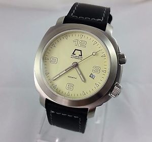 Anonimo Millemetri 2000 Automatic Date SS Ivory Dial w/ Box Papers Booklets
