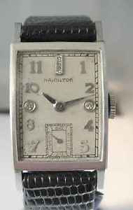 1947 Hamilton "Cambridge" Platinum- rectangular men's watch