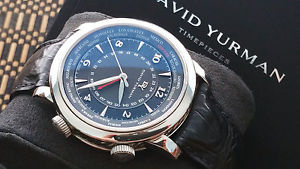 David Yurman - Classic 43.5mm Automatic GMT World Time Watch - retail $4200