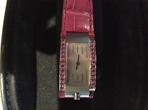 Ladies Movado ELLIPTICA pink Diamond MOP dial Quartz watch