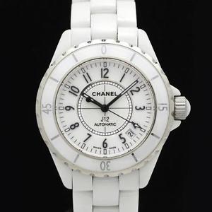 CHANEL J12 White Ceramic Men''s Watch Date