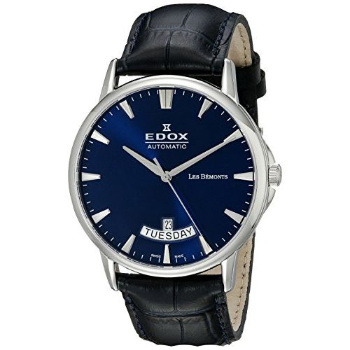 Edox Men's 83015 3 BUIN Les Bemonts Analog Display Swiss Automatic Blue Watch