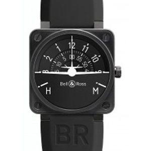 Bell And Ross BR01-TURN-COORDINATO Mens Black Dial Automatic Watch