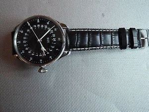 GCT PILOT WATCH,WAR TIME US GOVMT.ISSUE,24 HOURS DIAL 47MM S/S CASE