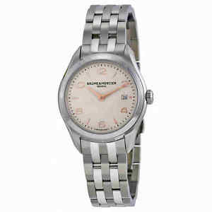 Baume and Mercier Clifton Silver Dial Ladies Watch 10175