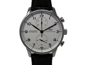IWC Portoghese Ref. IW371446 Chronograph automatic 41mm steel white dial Paper