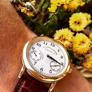 A Lange & Sohne 1815 Up & Down Yellow Gold 221.021 Has everything!!