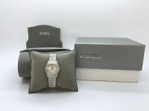 Ebel Classic Wave Watch MOP Face, Steel Bracelet & original Diamond Bezel & box