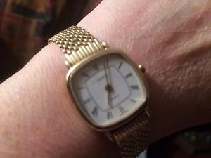 14ct solid gold watch and strap