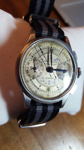 Eberhard Chrono Wonderful Rare wristwatch Alfa Romeo ref 2480