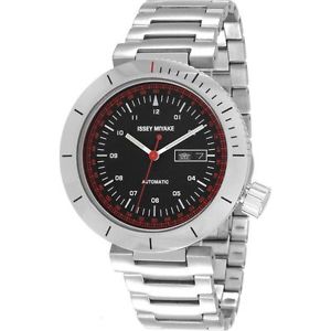ISSEY MIYAKE Men's 'W' Japanese Automatic Stainless Steel Casual Watch, Color:Si