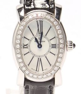 Auth WALTHAM Lady Waltham LW34 Diamond Bezel Quartz Women's watch