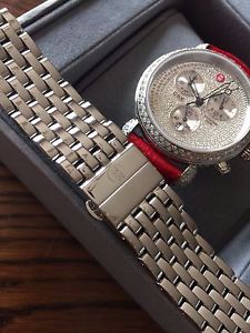 Authentic MICHELE Diamond 2.25CT Pave  CSX-36 Watch with 5 bracelets
