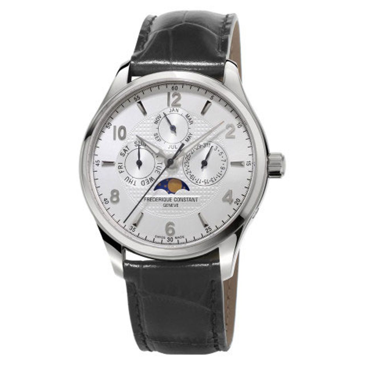 Frederique Constant FC-365RM5B6 Mens Silver Dial Analog Automatic Watch