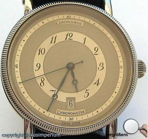 Hau Chronoswiss Chronometer Luxusuhr Automatik Stahl Papiere Uhr Uhren Herren
