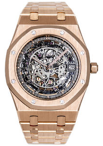 Audemars Piguet Royal Oak Openworked Extra-Thin Rose Gold 15204OR.OO.1240OR.01