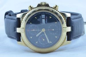 DUGENA MEN'S WATCH AUTOMATIC CHRONO 14K 585 GOLD 39MM LIMITED EDITION