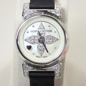 Free Shipping Pre-owned LOUIS VUITTON Tambourvih Diamond Valentine Limited Watch