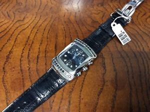 Dimiani Black Diamond Bezel & Dial Lady's Watch Diamond Dial Mint Condition