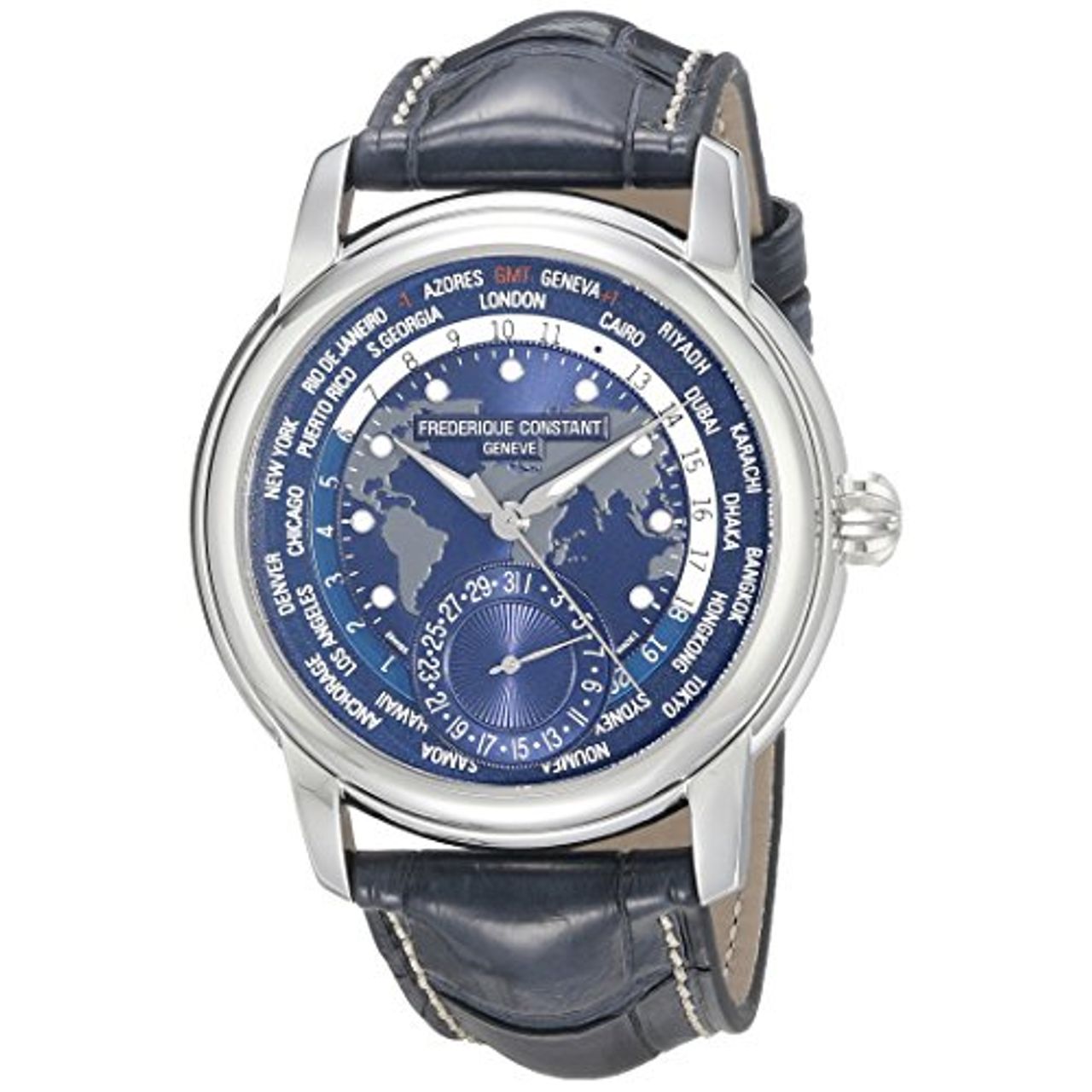 Frederique Constant FC-718NWM4H6 Mens Blue Dial Analog Automatic Watch