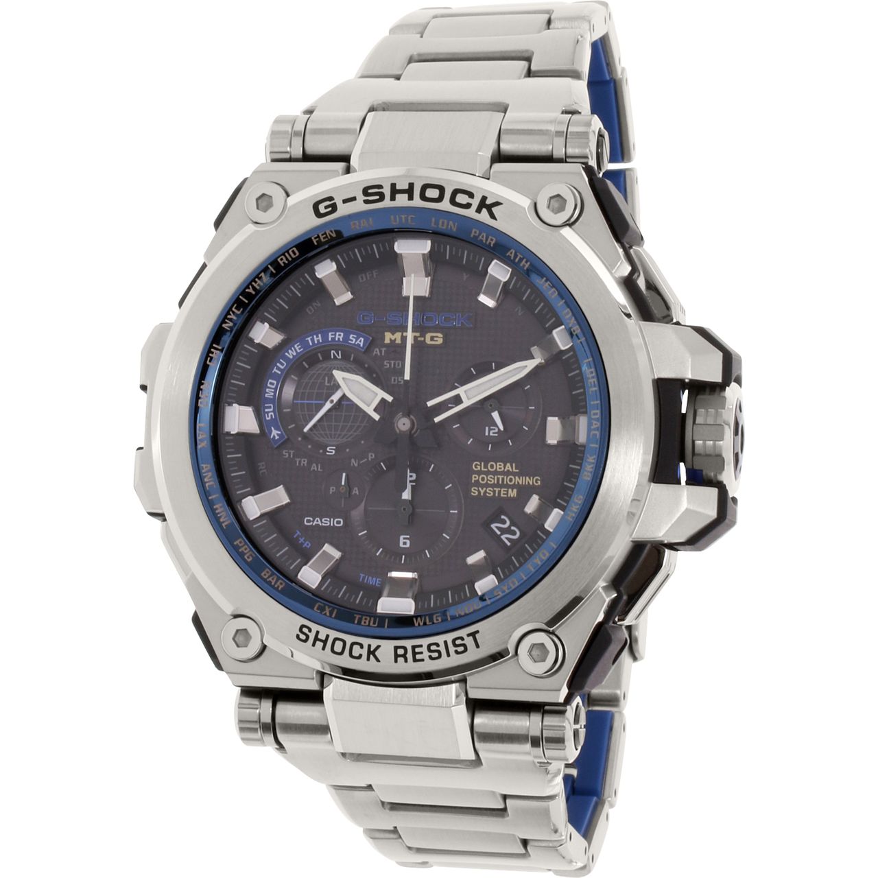 Casio MTGG1000D-1A2 Mens Grey Dial Analog Quartz Watch