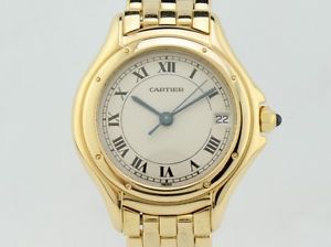 Cartier Montres Cougar Quartz Gold 887906 Lady