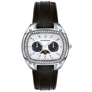 Accutron Men's 26R29 Winter Park Moonphase Leather Watch