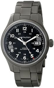 Hamilton Men's HML-H70565133 Khaki Field Black Dial Watch