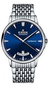 Edox Men's 83015 3M BUIN Les Bemonts Analog Display Swiss Automatic Silver Watch