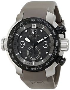Zodiac ZMX Men's ZO8525 Special Ops Stainless Steel Watch With Gray Rubber Band
